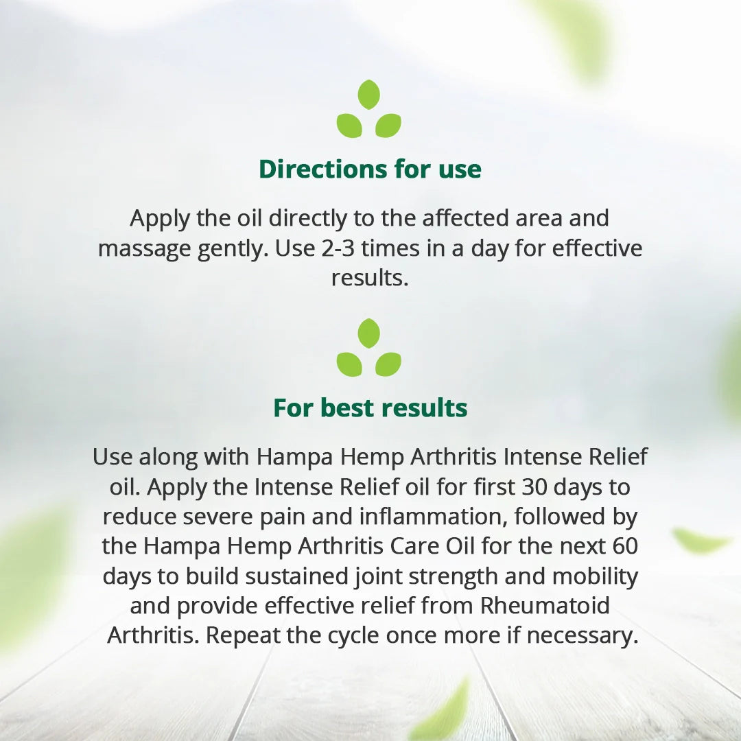 Hampa Hemp Arthritis Care Oil 100ml