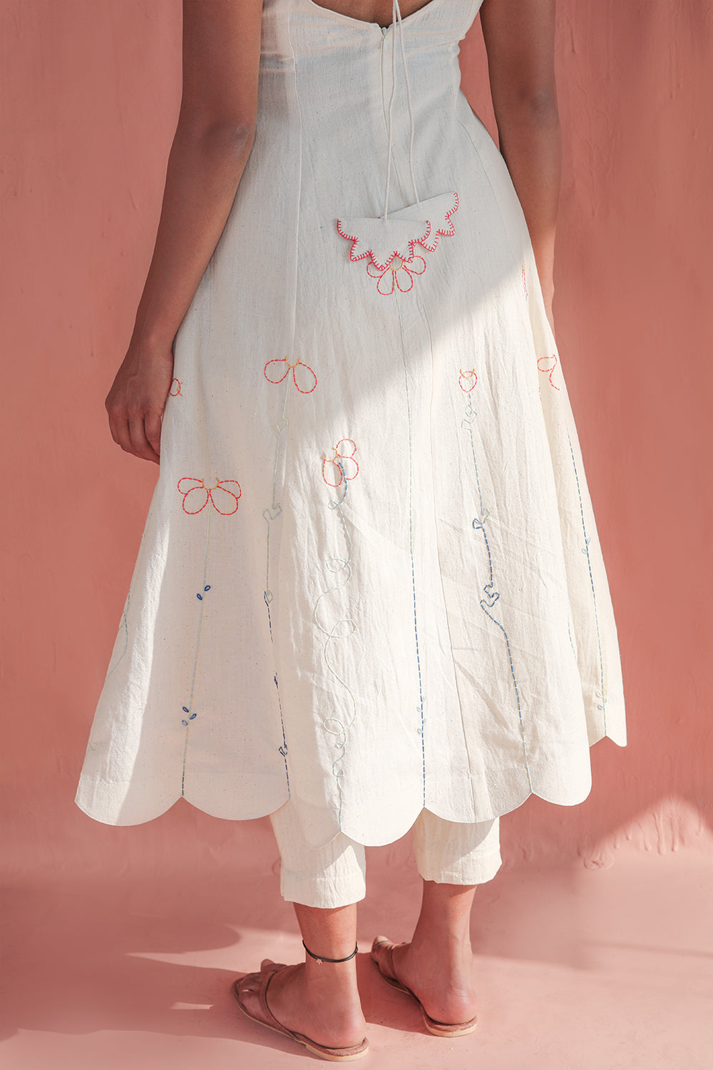 ITIDOR  Aster Kurti - Boat Neck, Front Side Slit