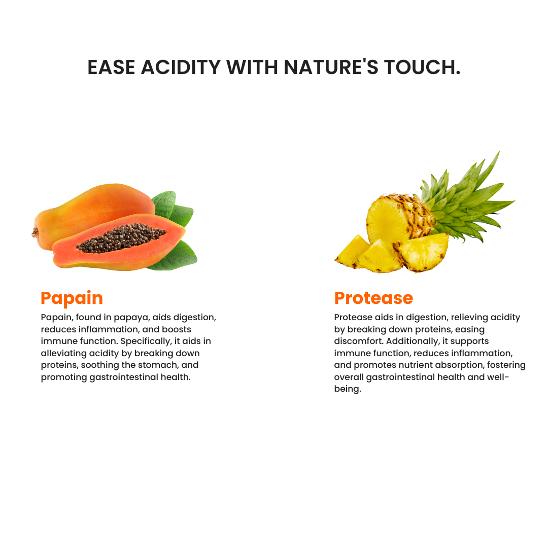 Acidity Relief Oral Strips | Fast Relief from Heartburn, Gas, and Bloating | 10 Slips