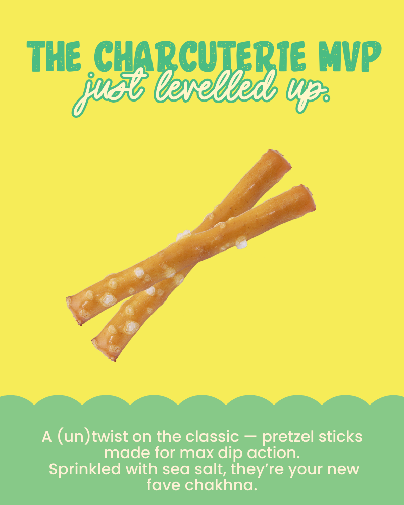 Atom Eats Salted Pretzel Mini Sticks | (30g X 2)  Pack by Atom Eats