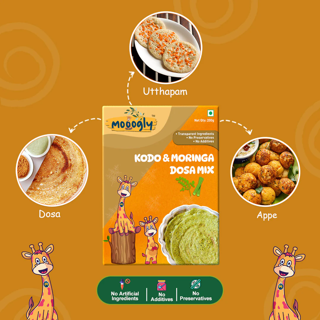 Mooogly Kodo and Moringa Dosa Mix - 200 grams