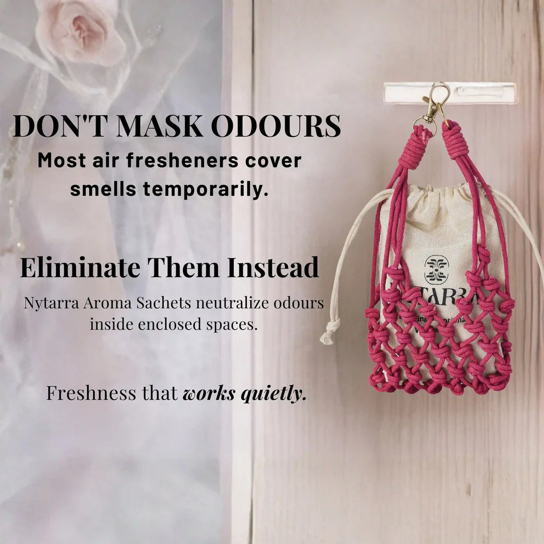 Nytarra Aroma Sachet - Valley of Flowers | Reusable & Refillable Wardrobe Freshener | Toxin-Free, Phthalate-Free