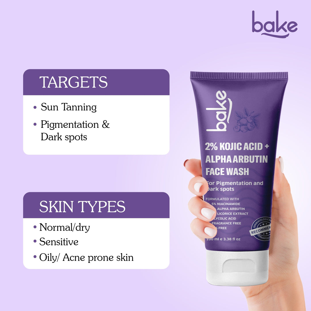 2% Kojic Acid Face Wash with Alpha Arbutin