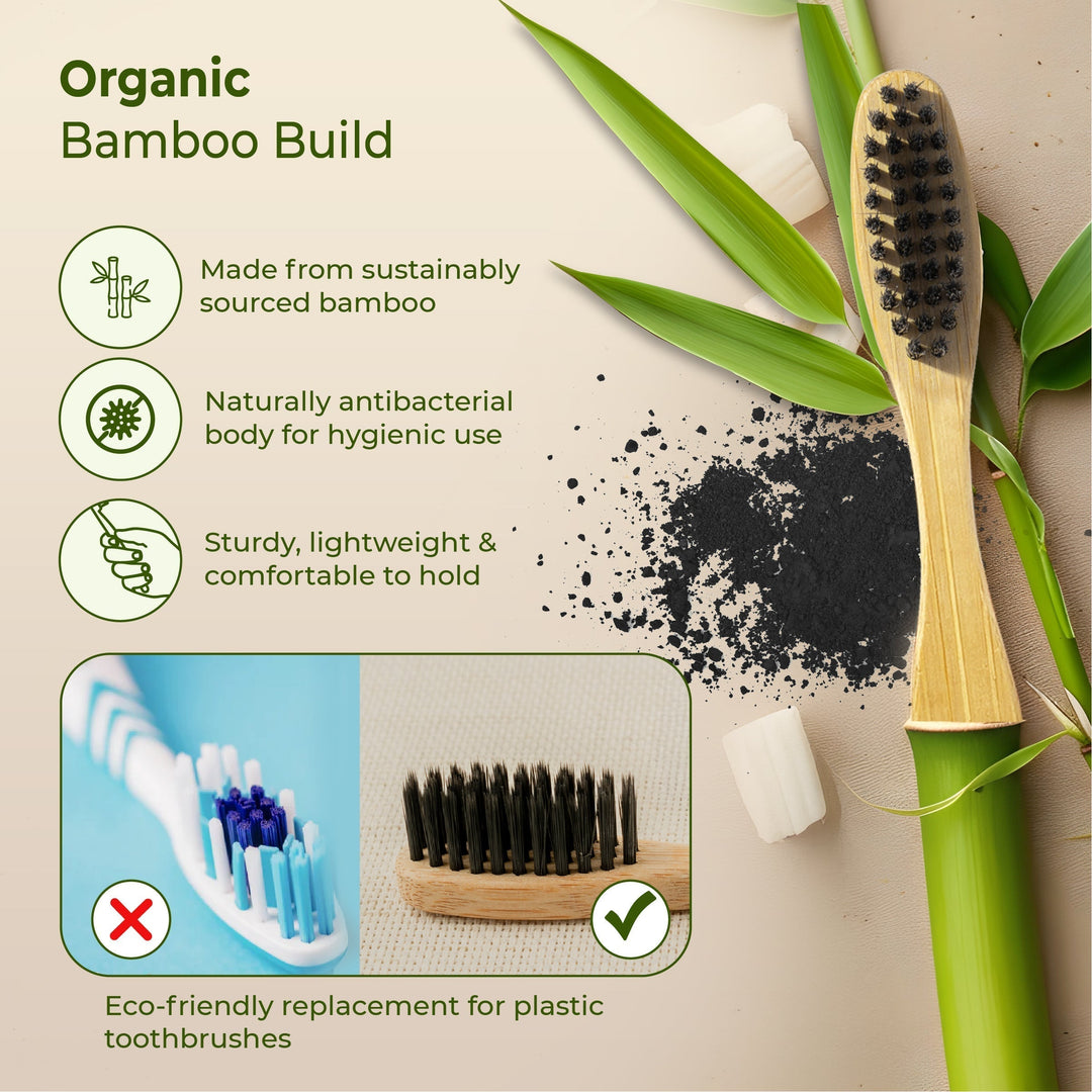 Dencrus Natural Clean Bamboo Toothbrush