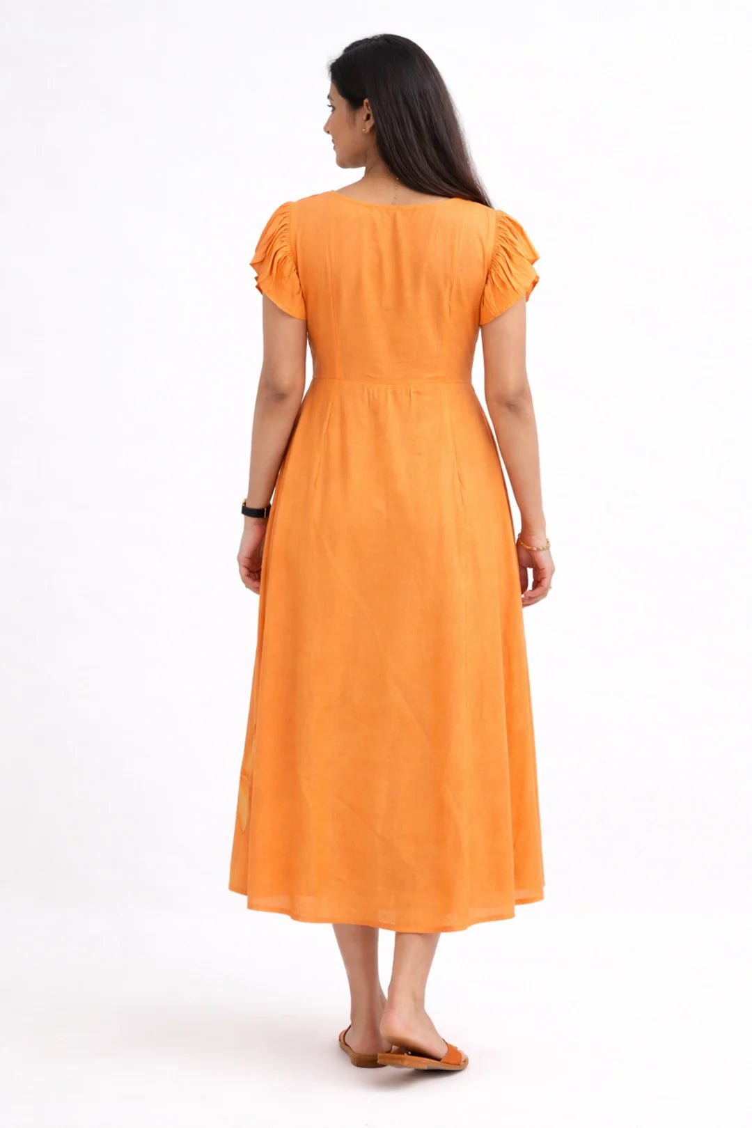 Apricot Muse Feeding Dress