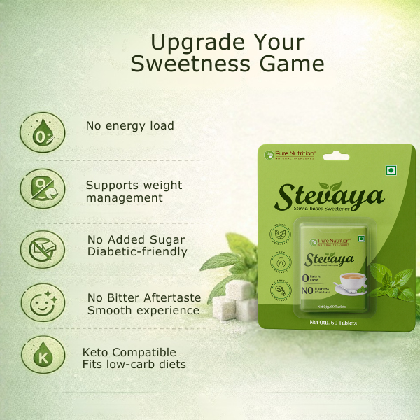 Stevaya Stevia Tablets – Zero Calorie Sweetener | Portable & Convenient