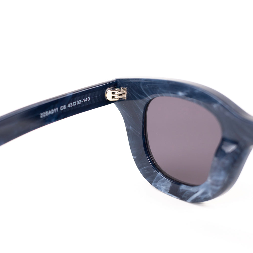 Monkstory MonkStory Thick Acetate Unisex Sunglasses - Marbleous Blue