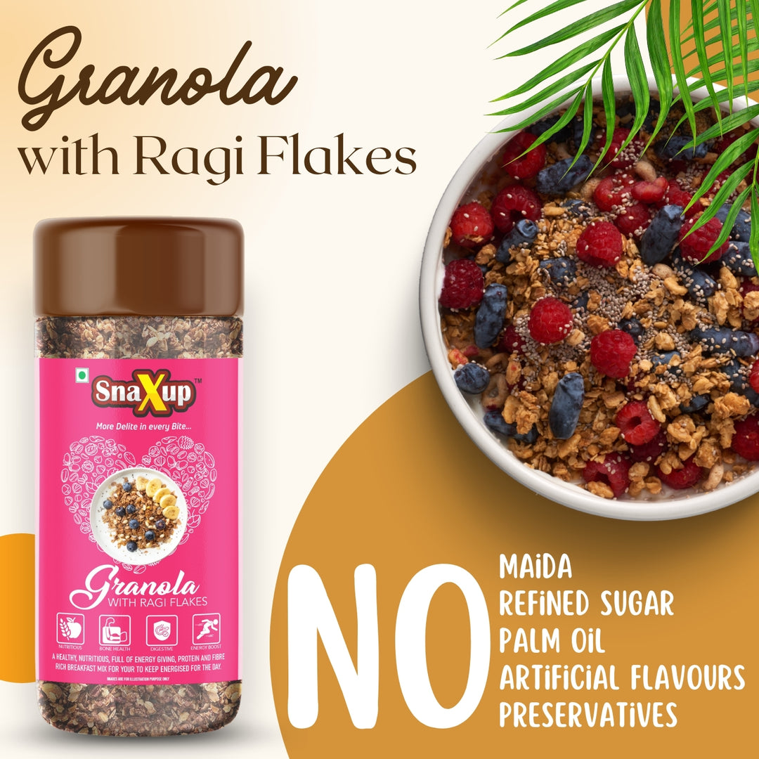Snaxup Granola With Ragi Flakes