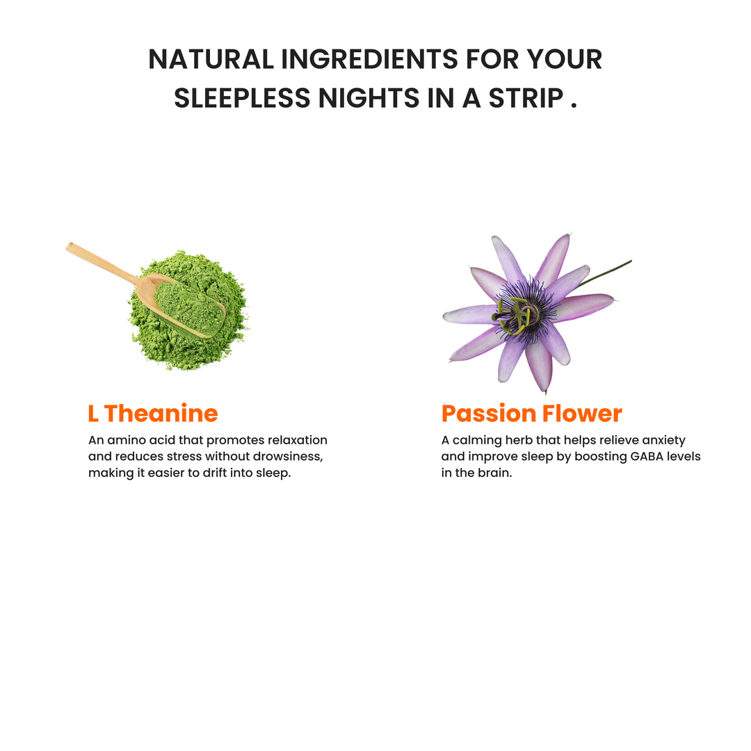 Enriched Sleep Oral Strips | Fall Asleep Fast, Wake Up Refreshed