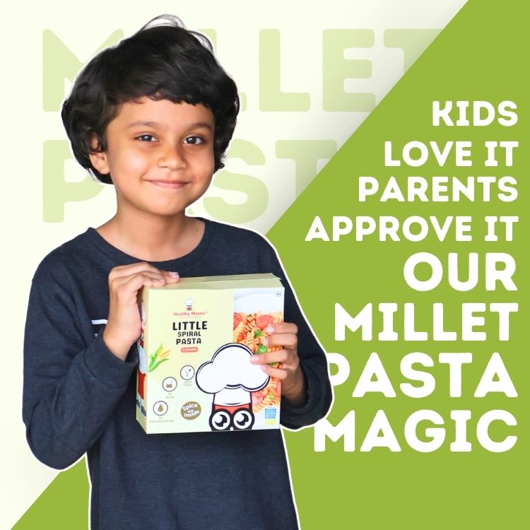 Healthy Master Little Millet Spiral Pasta 400g | Multigrain Pasta | No Maida | Spiral Pasta for Cooking