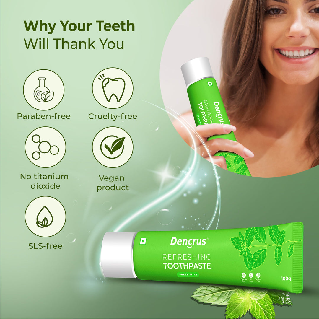 Dencrus Bamboo Mint Toothpaste - 100 gm