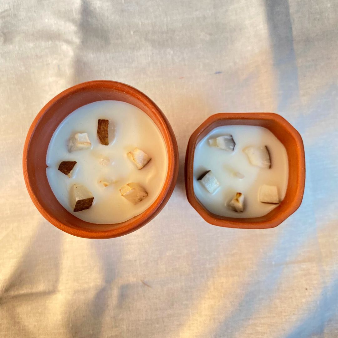 Pravaah Rasal- 100% soy-wax candle | Zero Soot Candle | Mango Coconut