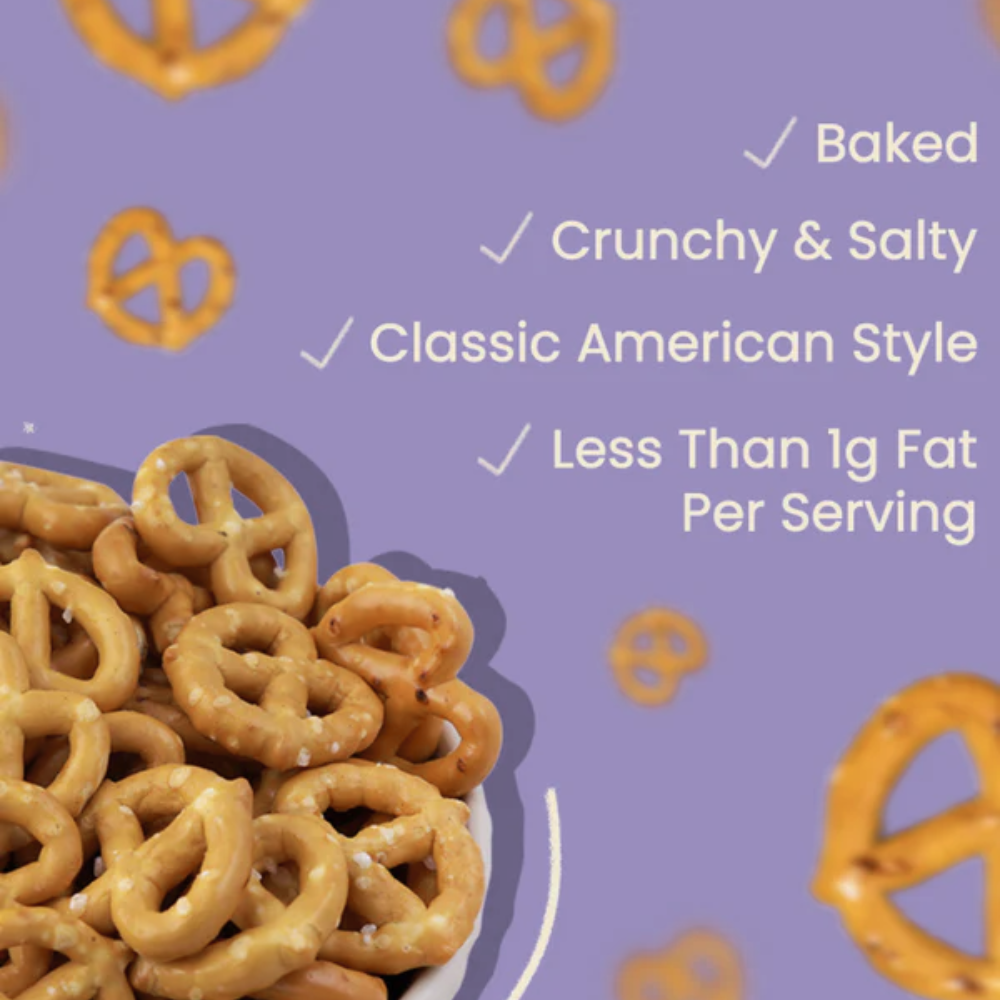 Atom Eats Salted Mini Pretzel Knots Party Pack | 200g Pack by Atom Eats