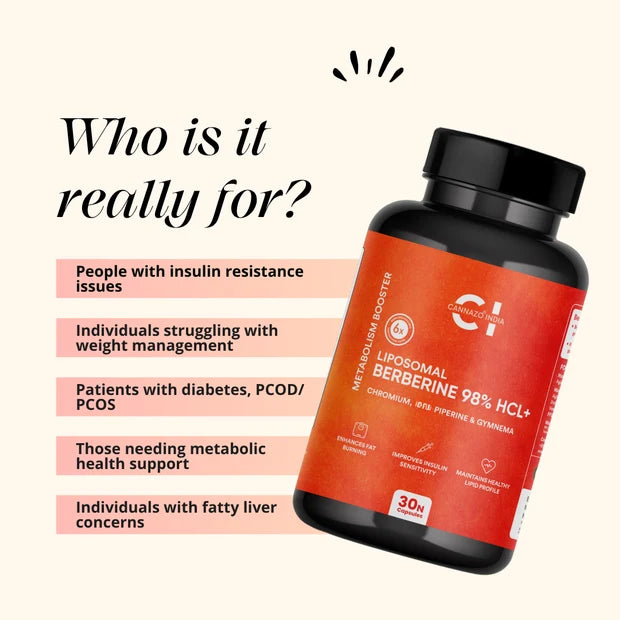 CannazoIndia Liposomal Berberine 98% HCl+ - India&