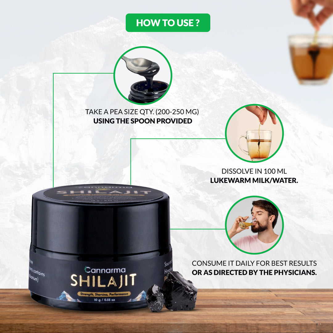 Cannarma Shilajit | Helps in Boosting Stamina | Contains Natural Resin | 100% Ayurvedic (10 g)