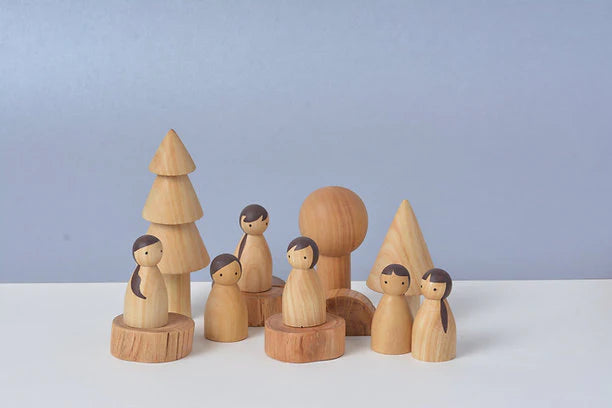 BIRCH & BUG Folk Natural Set of 6