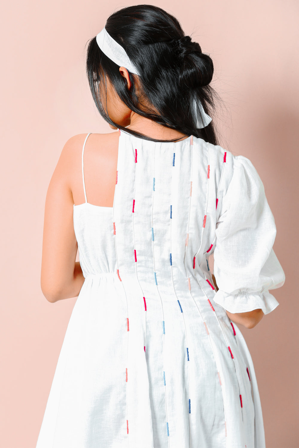 ITIDOR Wabi Sabi Kurti - Puff Sleeve,  Single Dori On One Side