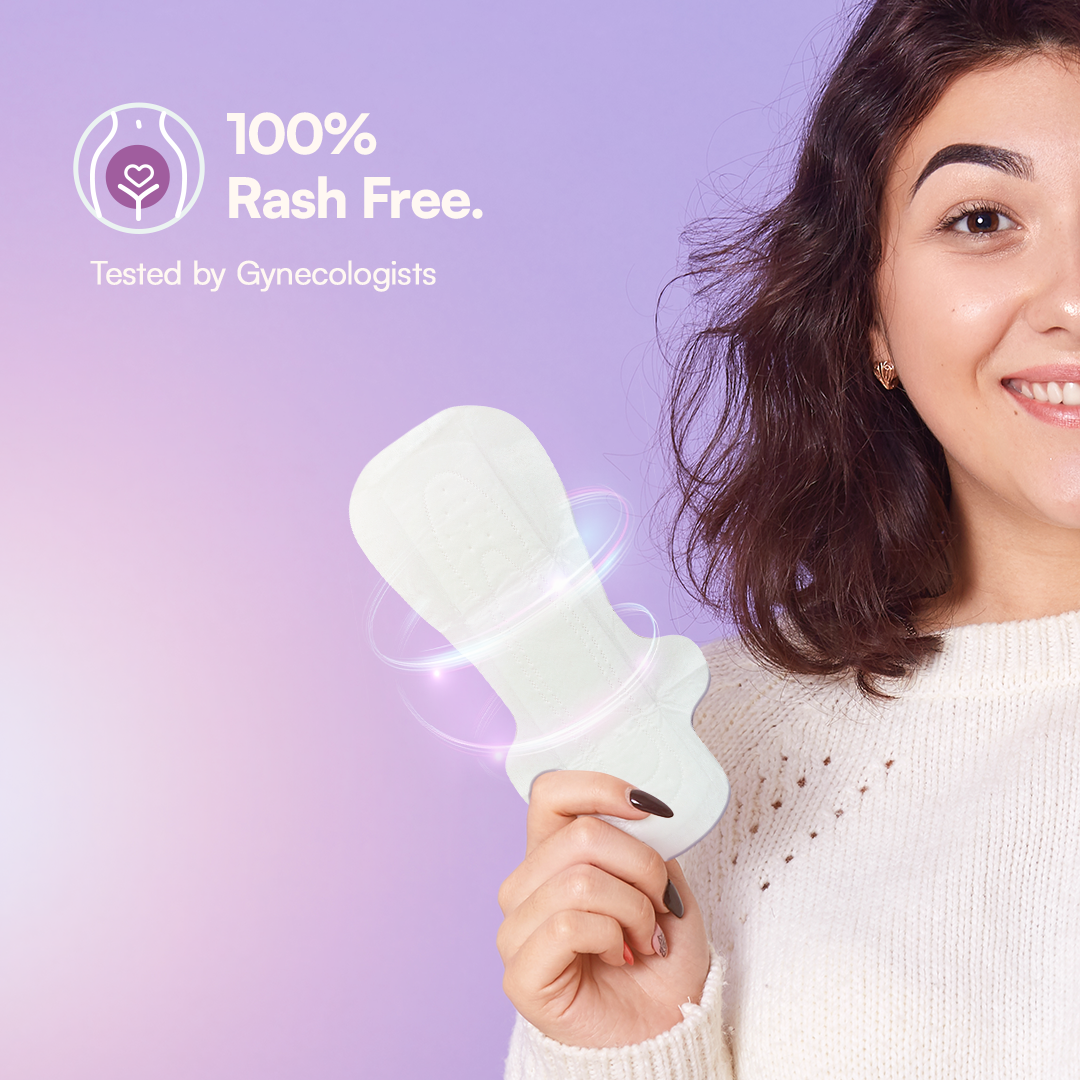 Chemical-Free Safe Sanitary Pads (L, Pack of 10/20/30) – Rash-Free, Gynecologist-Certified, Ultra Soft