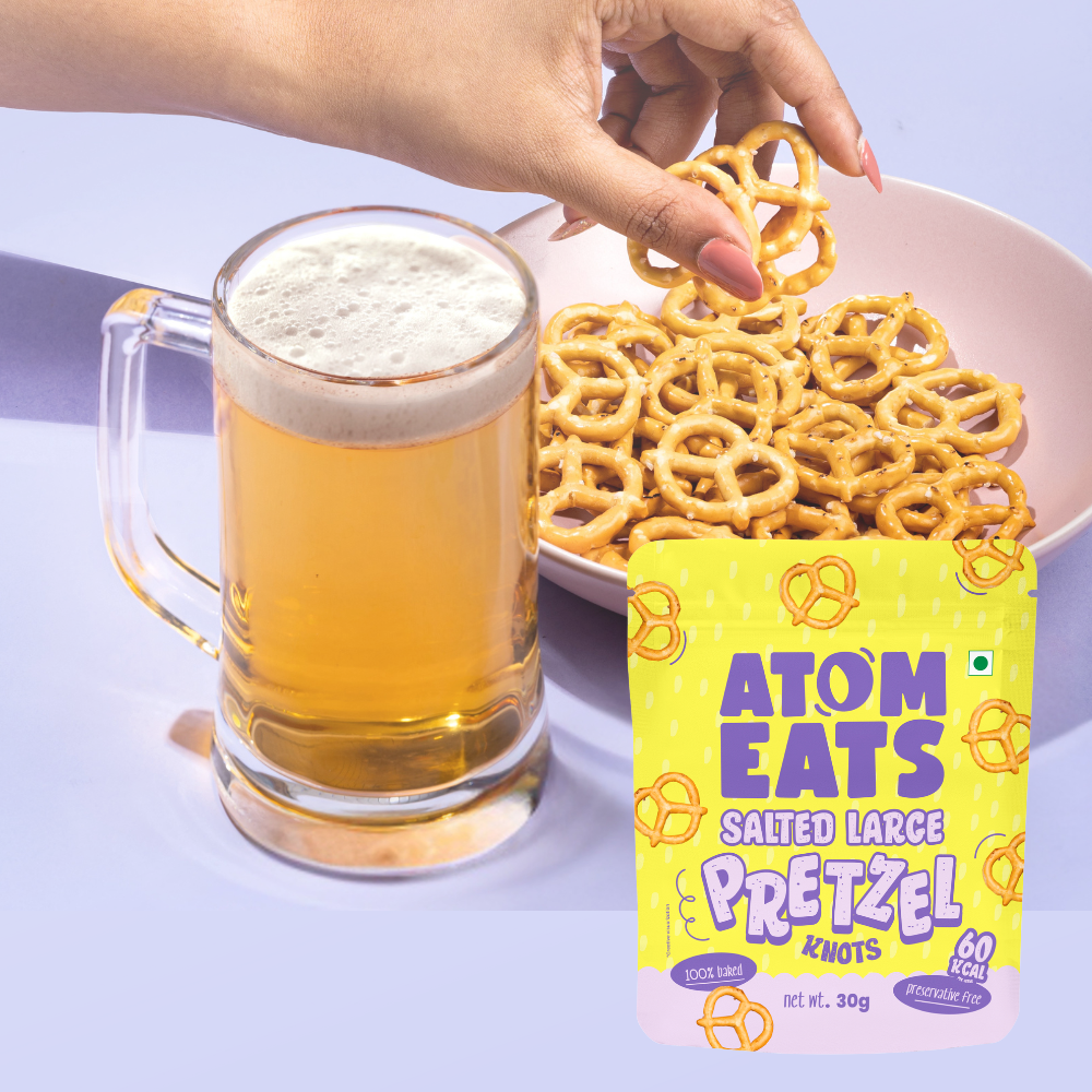 Atom Eats Salted Large Knots | (30g Pack X 2) by Atom Eats