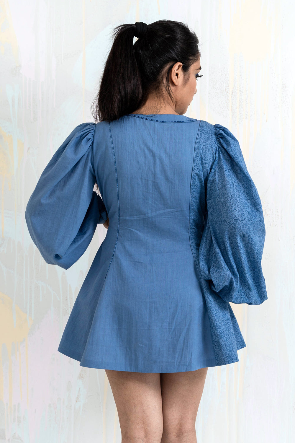 ITIDOR  Dikost Short Dress, Overlapped Dress