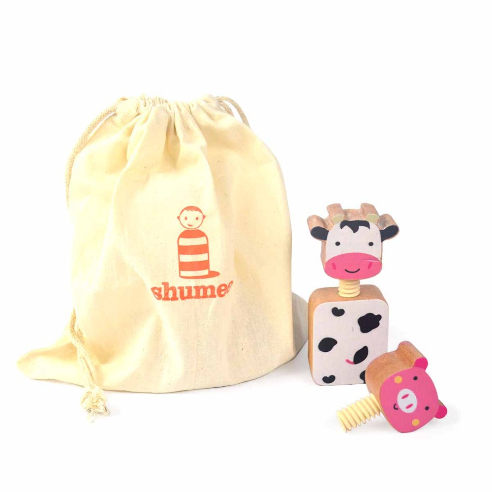 Shumee Farm Animal Twistees - Set of 4