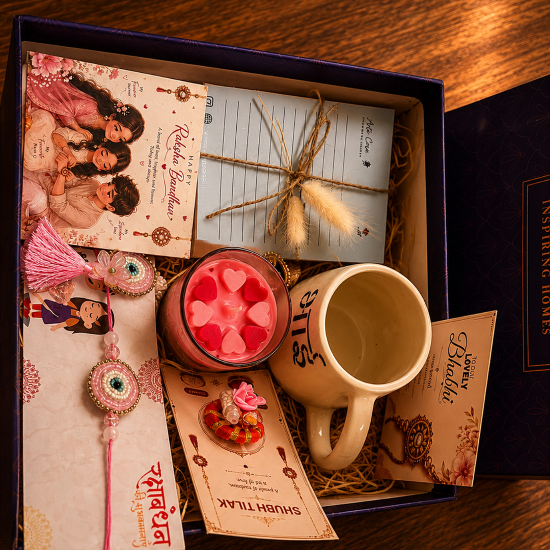 Artecasa Bhai Blessings Candle Hamper