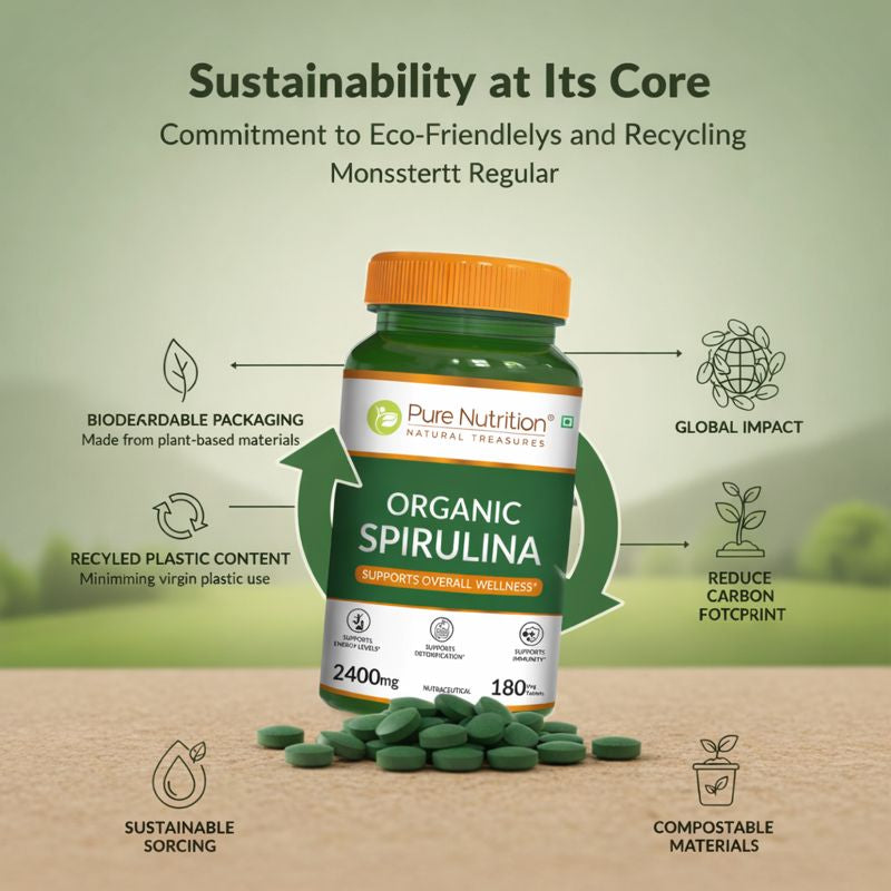 Spirulina Vegetarian Tablets  180 Count | Immunity, Energy & Superfood Nutrition