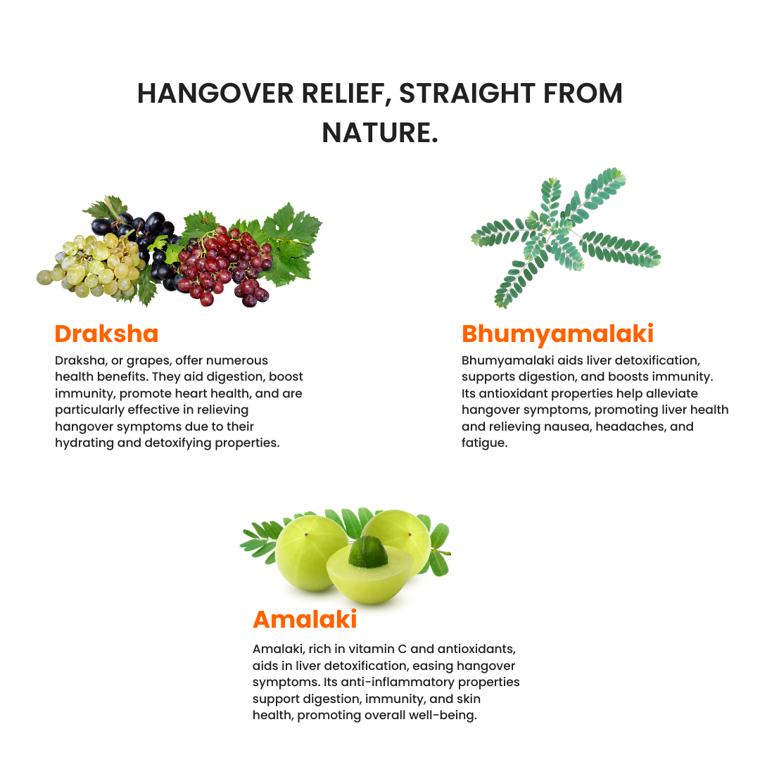 Hangover Relief Oral Strips | Instant Relief from Hangover Symptoms | 10 Slips