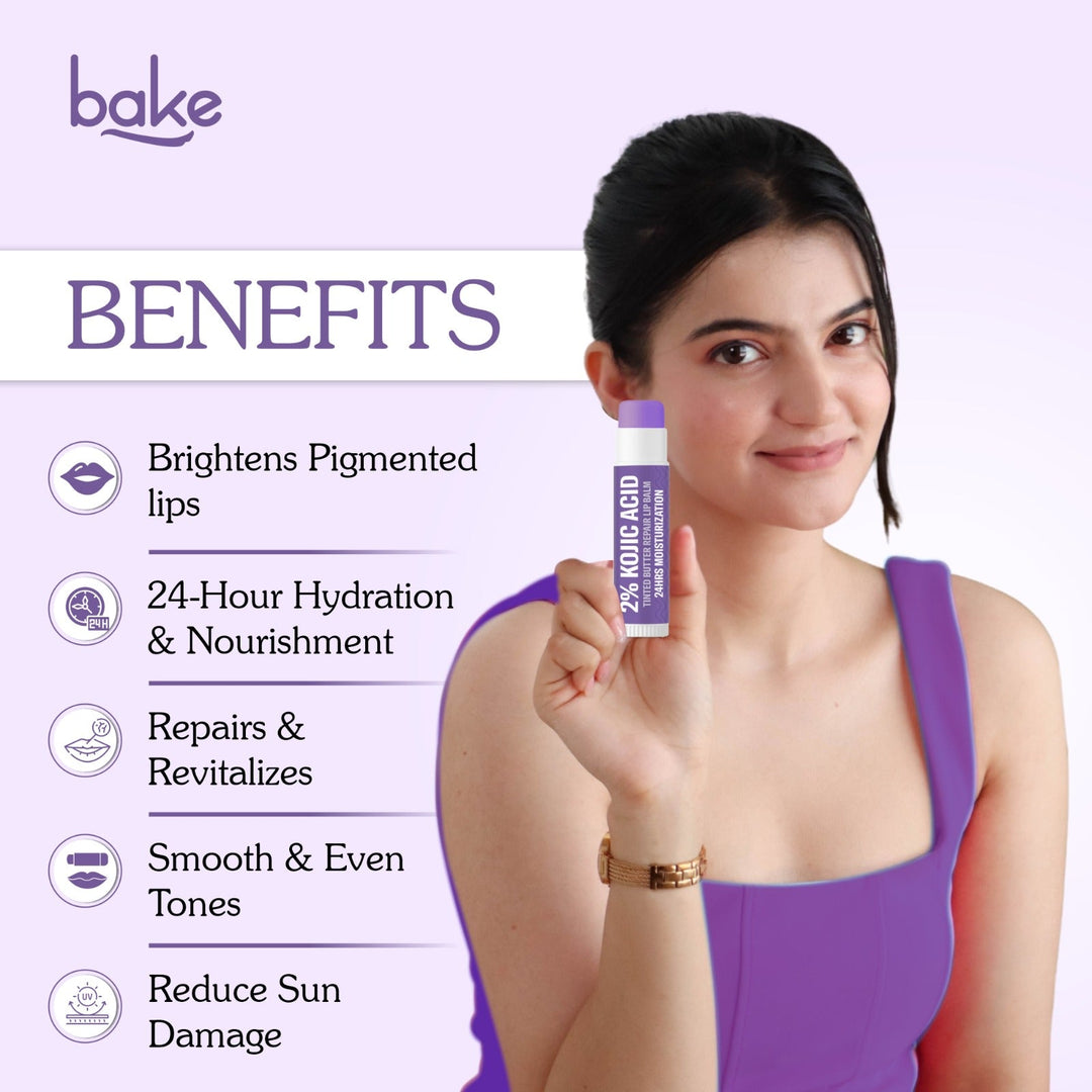 2% Kojic Acid Tinted Butter Brightening Lip Balm
