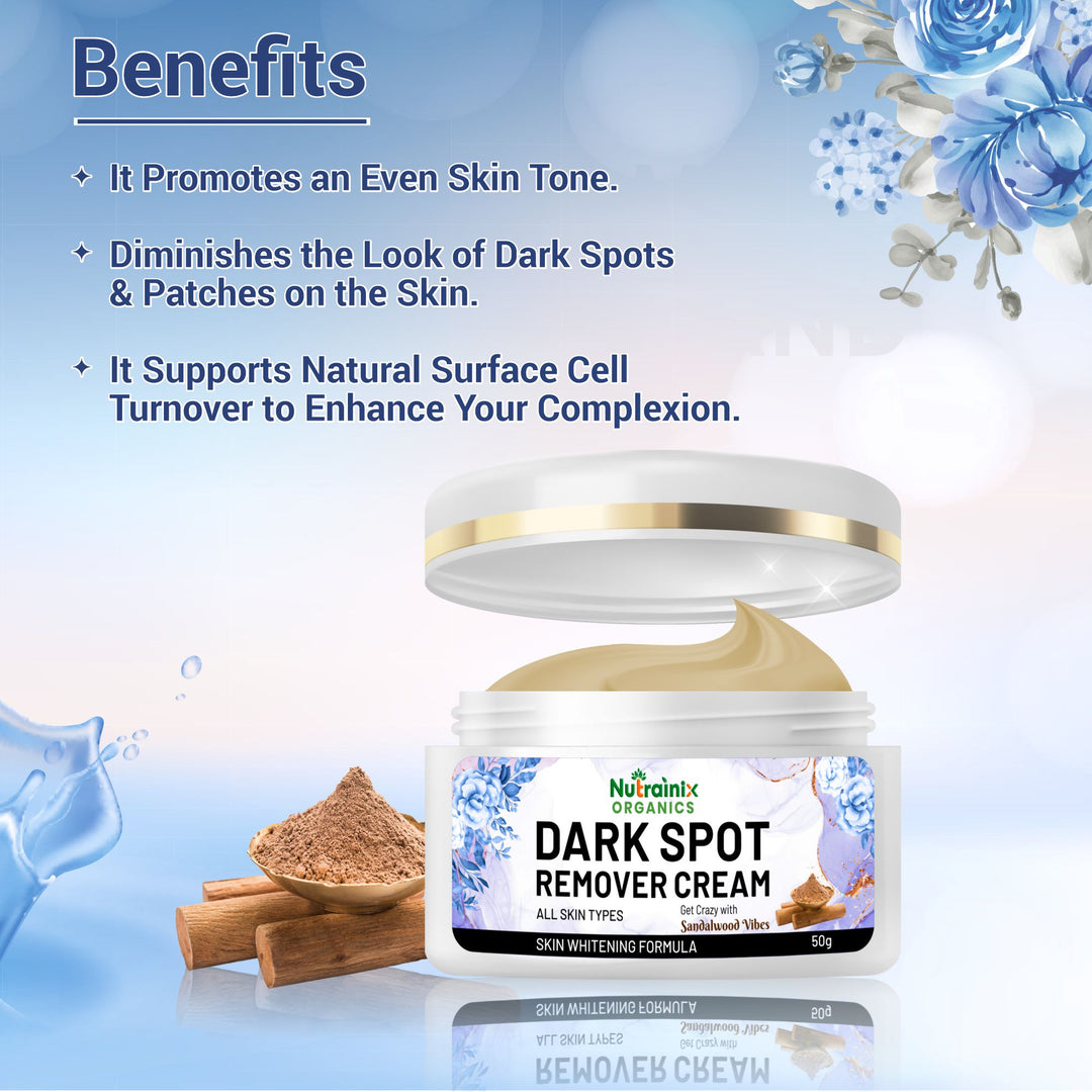 Nutrainix Organics Dark Spot Corrector & Brightening Cream for Even, Glowing Skin - 50 gm
