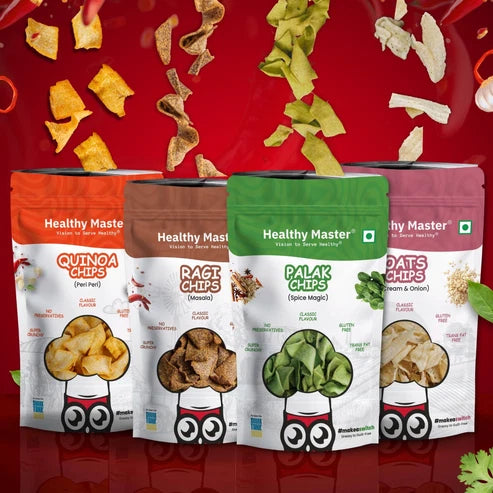 Healthy Master Light and Crispy Chips Combo (Pack of 4)