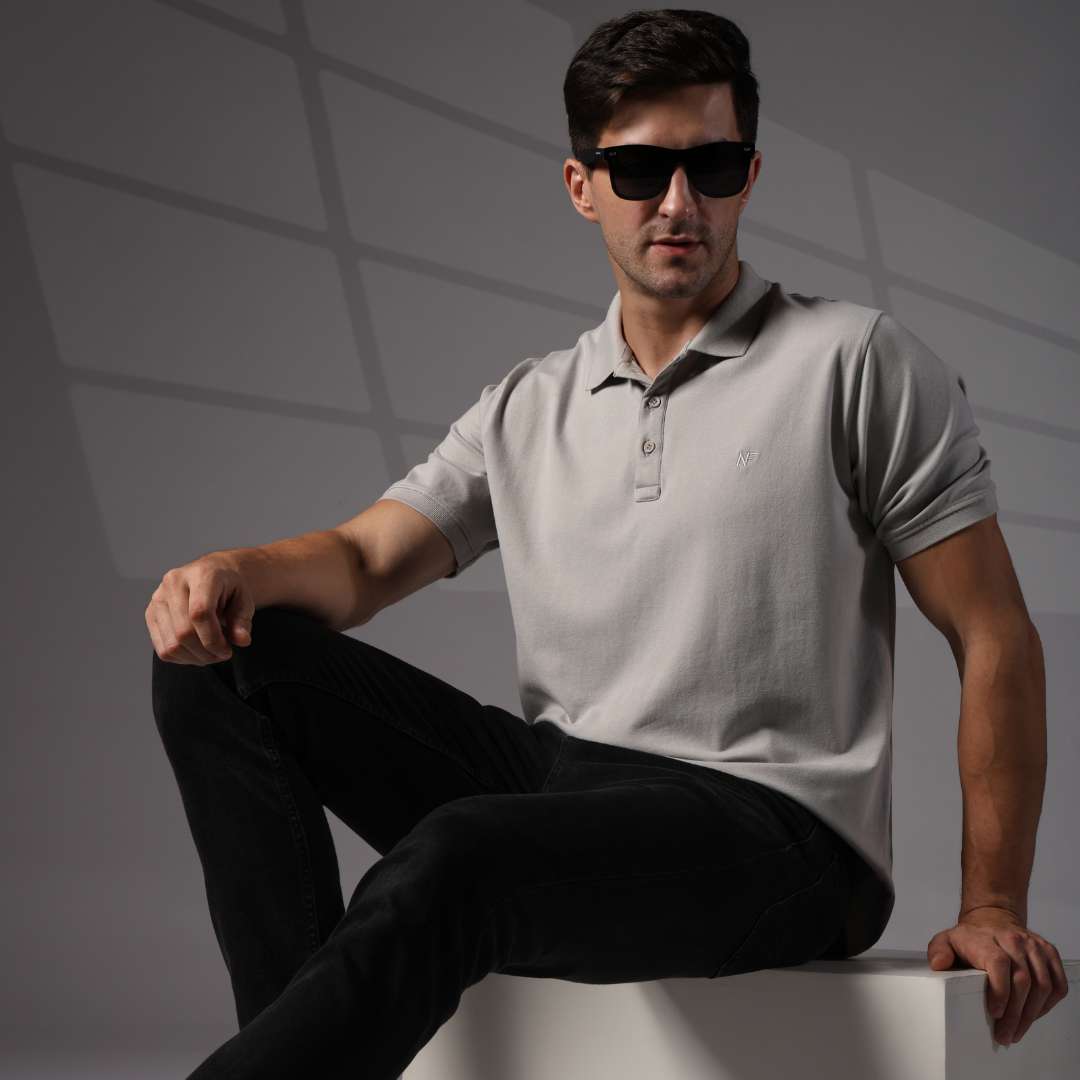 Nature Fab Men’s Organic Bamboo Polo Tshirt