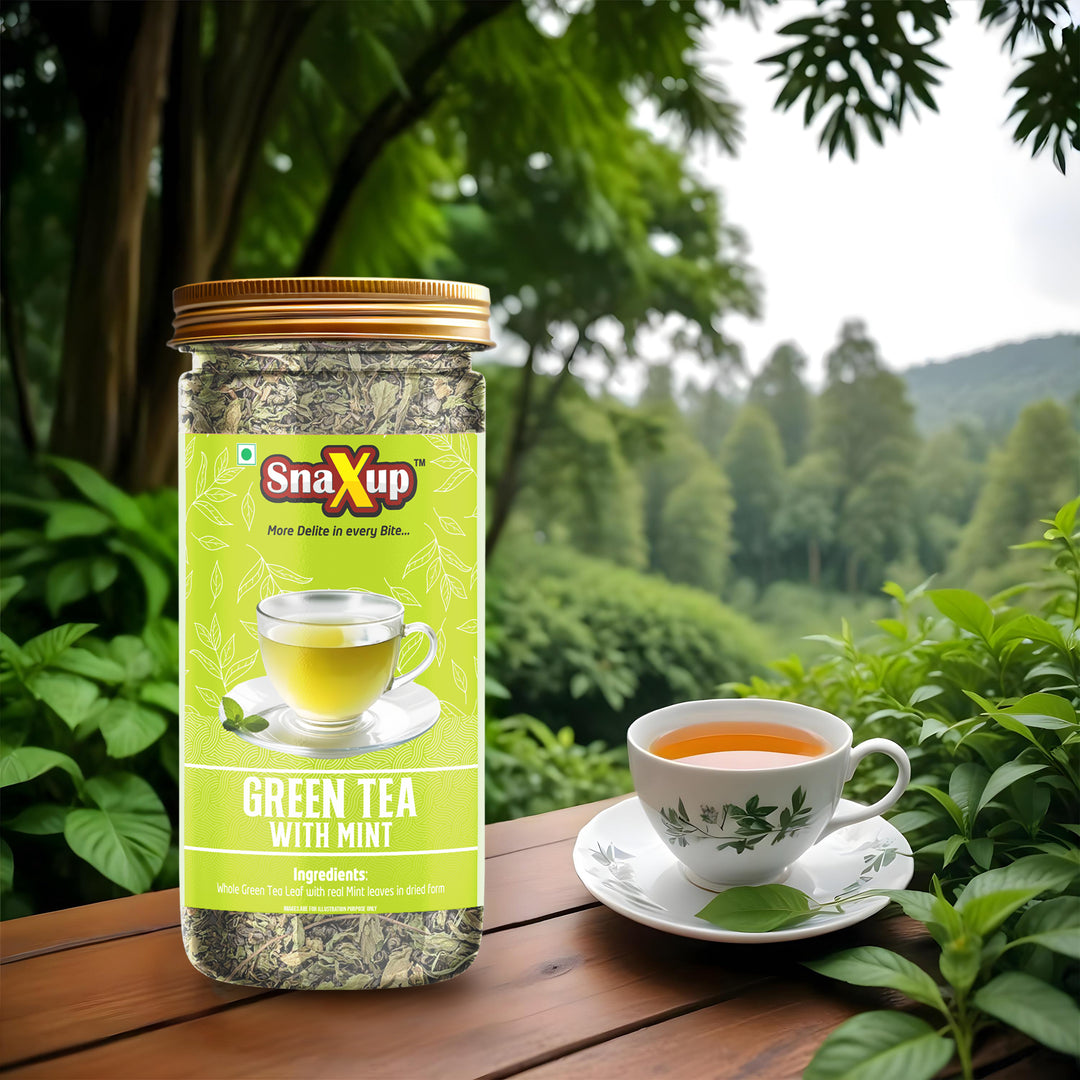 Snaxup Green Tea With Mint Tea