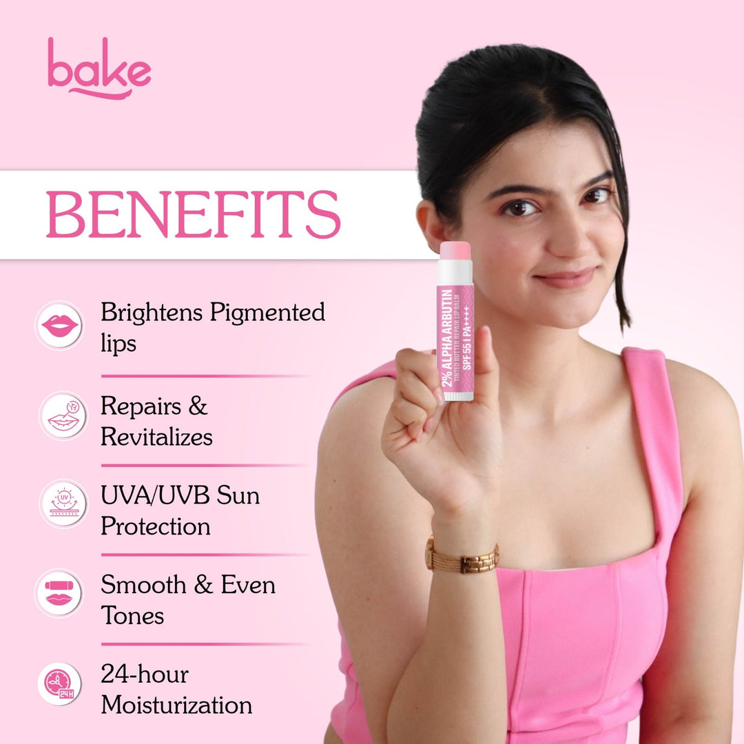 2% Alpha Arbutin Tinted Butter Brightening Lip Balm SPF 55 PA++++