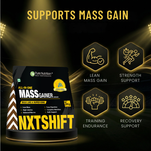 Pure Nutrition NXTShift Mass Gainer – High Calorie Protein Blend | Chocolate