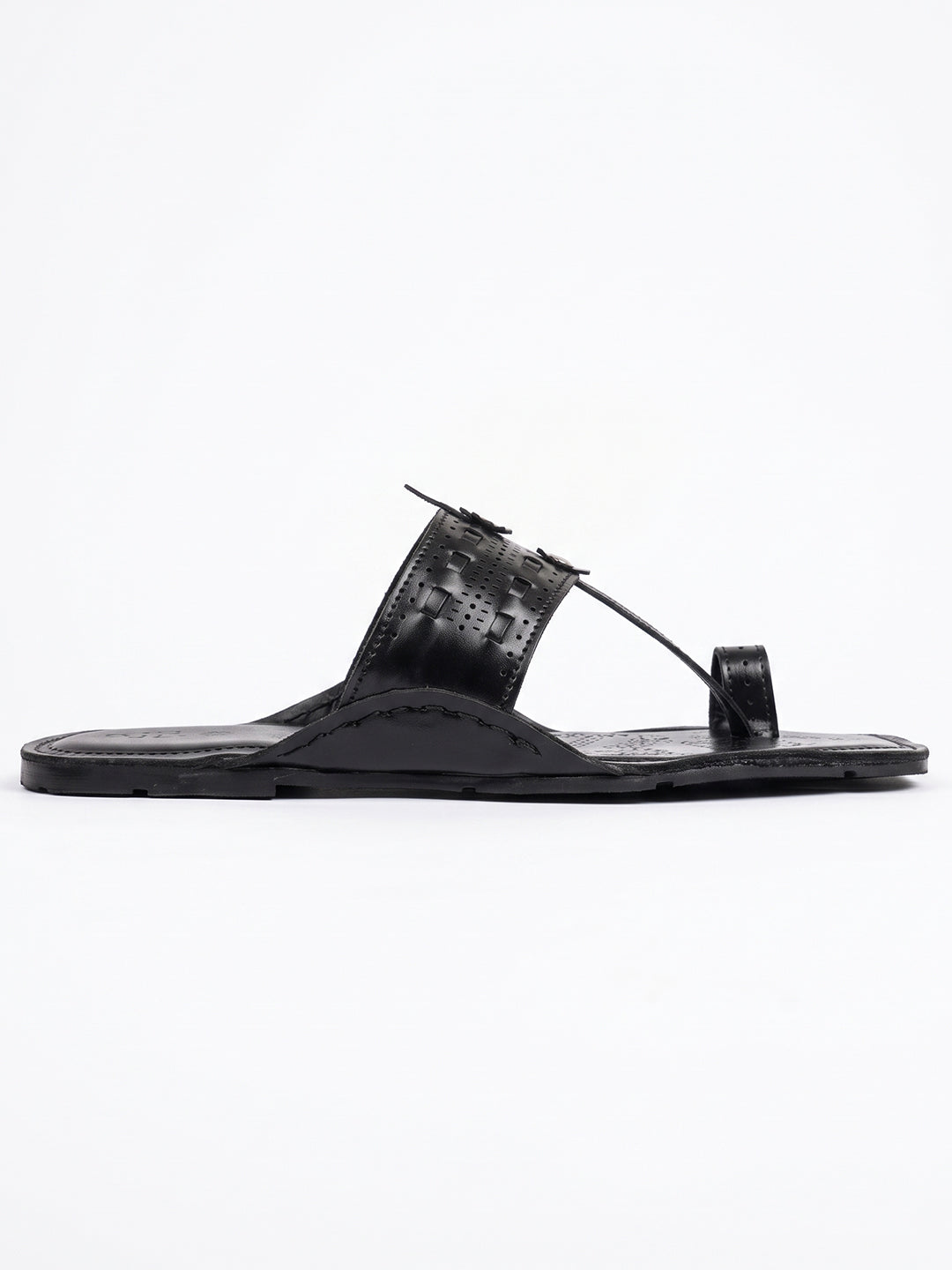 Raajtilak Black Kolhapuri Chappal