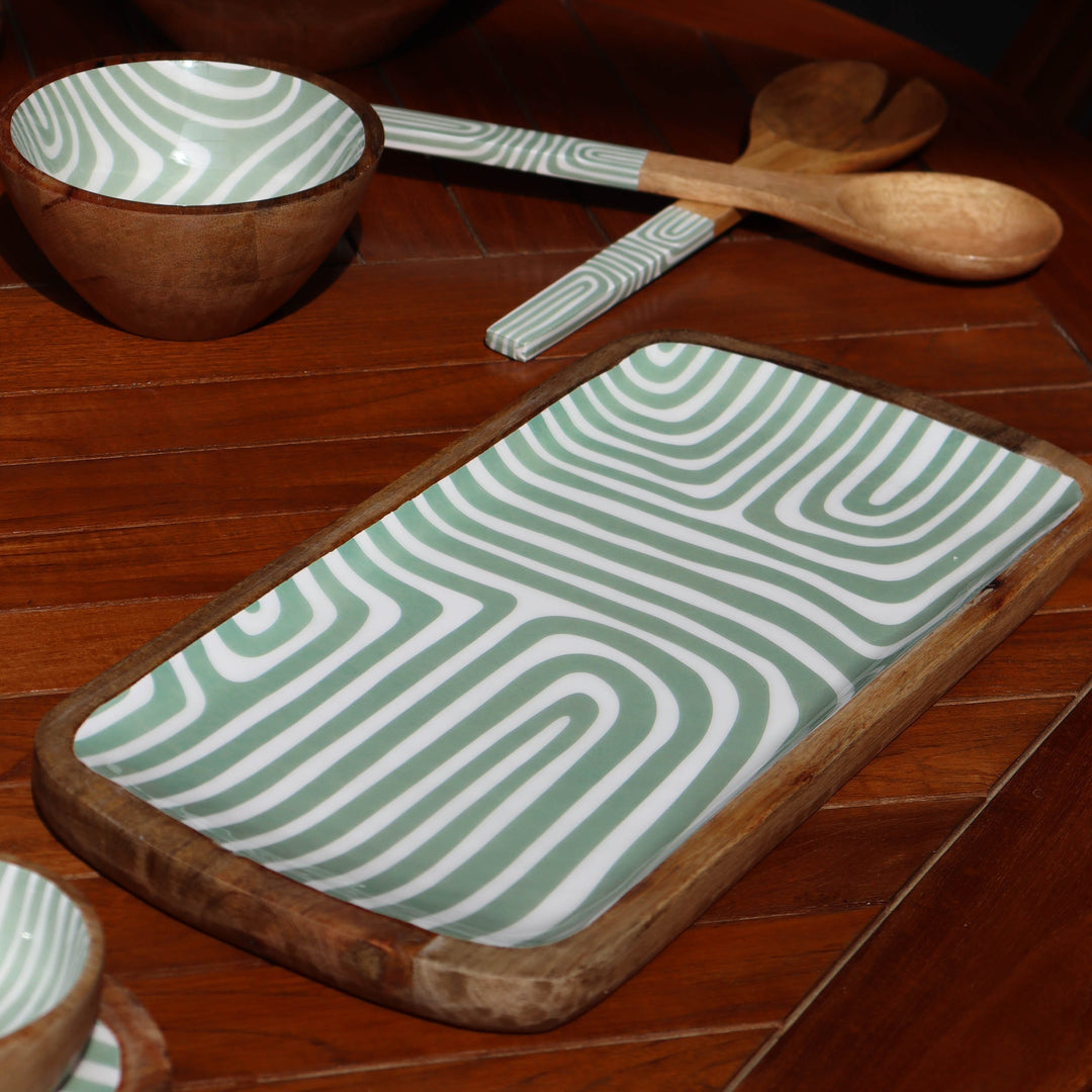 Muun Home Jade Mango Wood Serving Tray