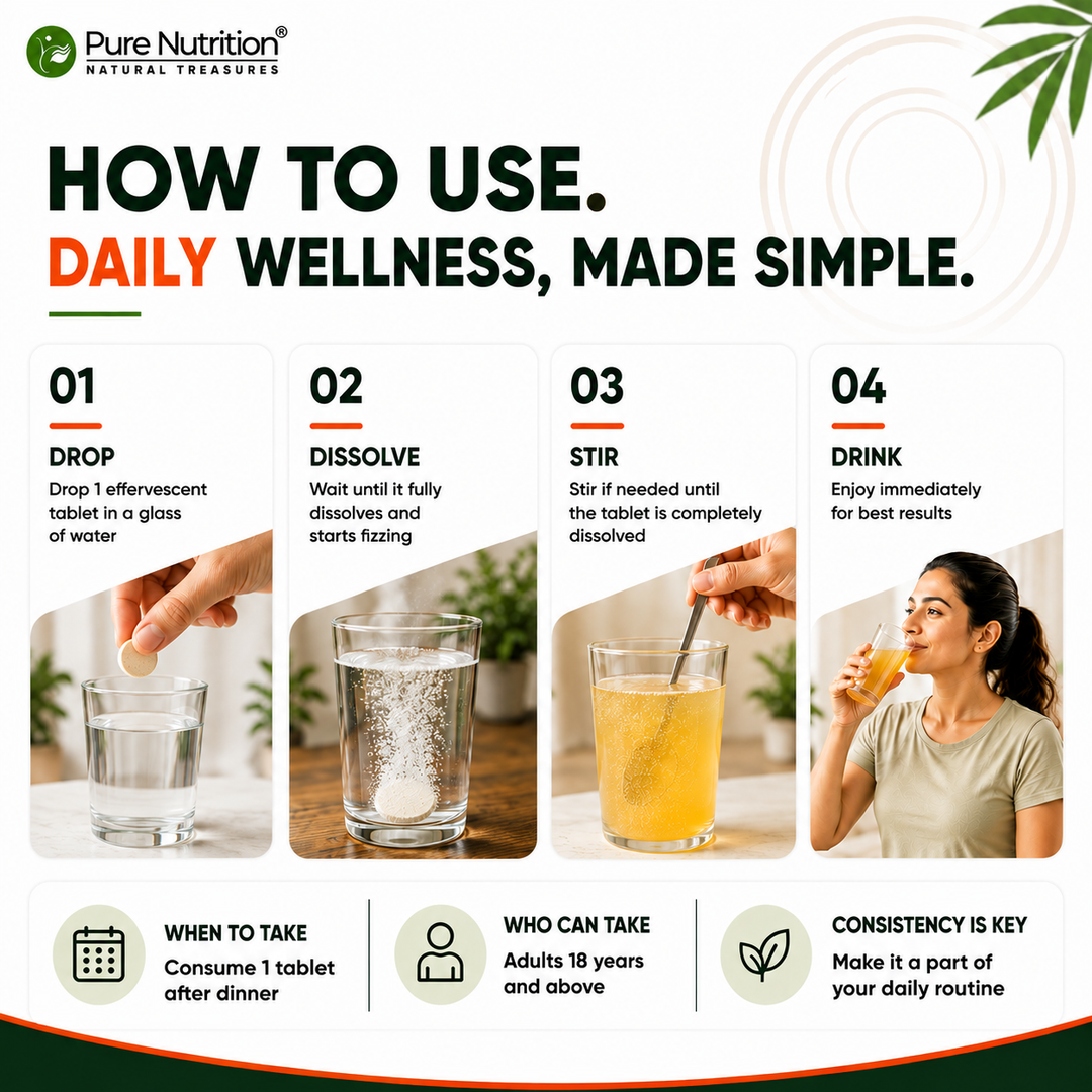 Vitamin C with Amla & Zinc For Immunity & Skin Care |Orange Flavour - 20 Effervescent Tablets