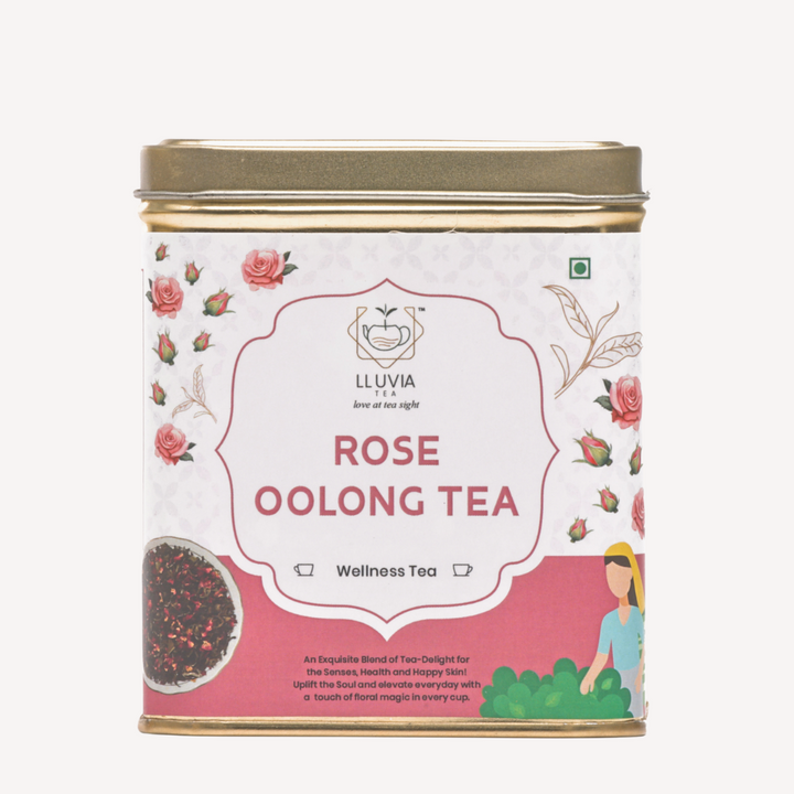 Lluvia Tea Rose Oolong Tea - Stress Relief | Antioxidant Boost | Skin Health (50 gm)