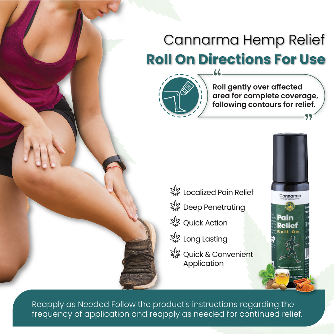 Cannarma Hemp Pain Relief Roll On - 10ml