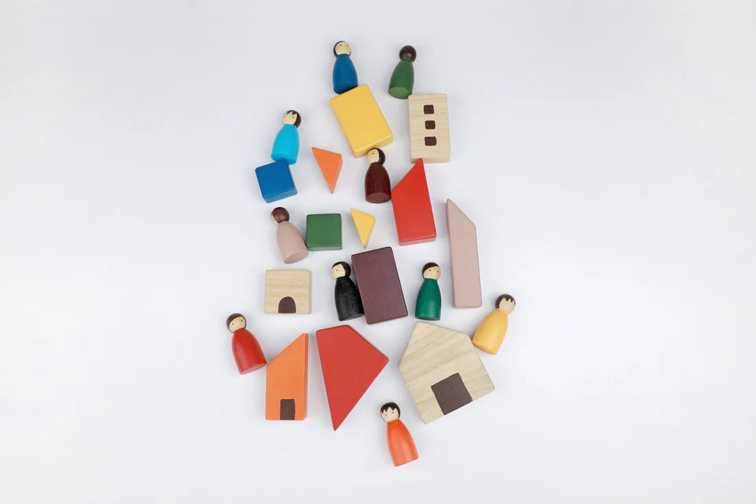 BIRCH & BUG House Blocks with Birch Folk