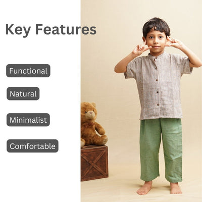 Nature Wear Khadi Cotton Pants' - Boys' Cotton Trousers