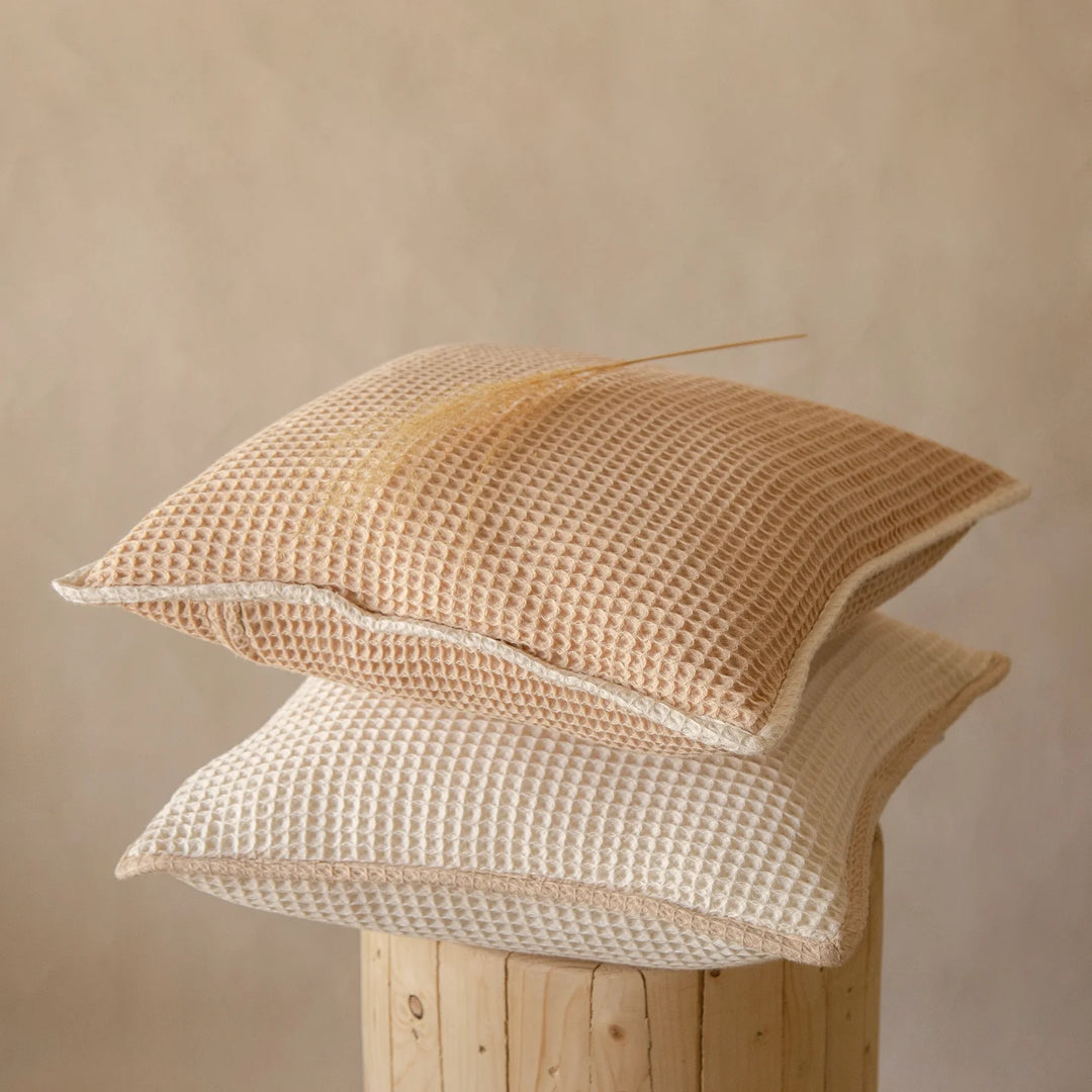 Akiiko Pique Waffle Outline Cushion Cover