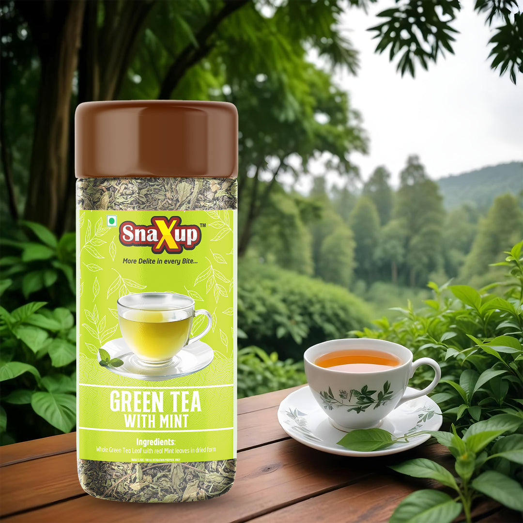 Snaxup Green Tea With Mint Tea