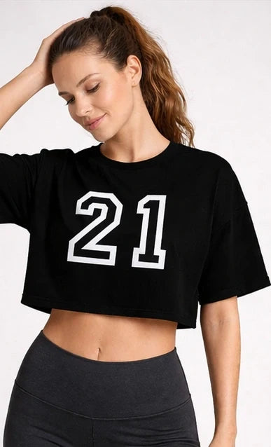 Bamboo Fabric Gen Z Women Oversize Crop T-Shirt | Ultra Soft Breathable | Trendy Streetwear Crop Top