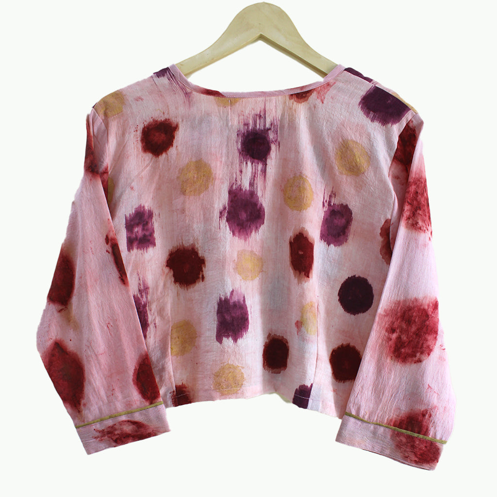 Bageeya "Tumm Tumm" Khadi Organic Cotton Blouse | Crafted with Ayurvedic Herbs