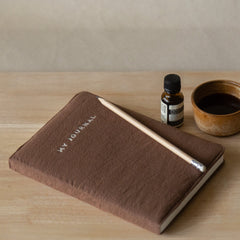 Akiiko Espresso Crinkle Journal