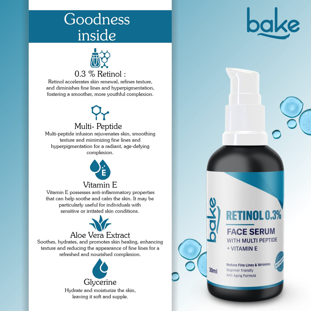 0.3% Retinol Serum with Multi Peptides