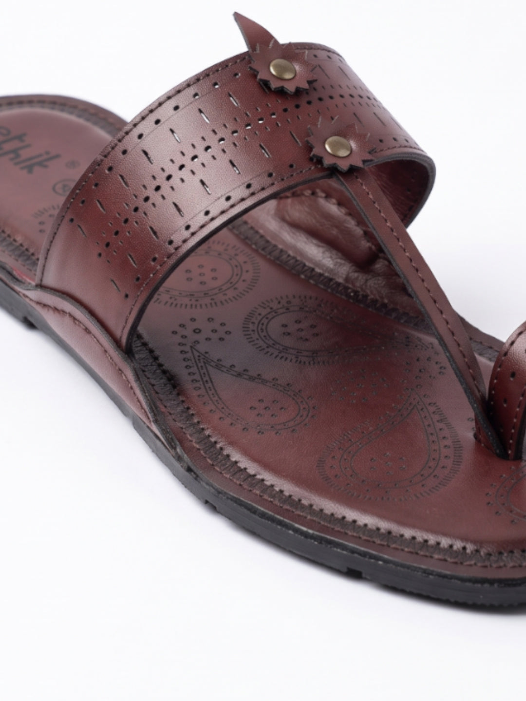 Raje Cherry Brown Kolhapuri Chappal