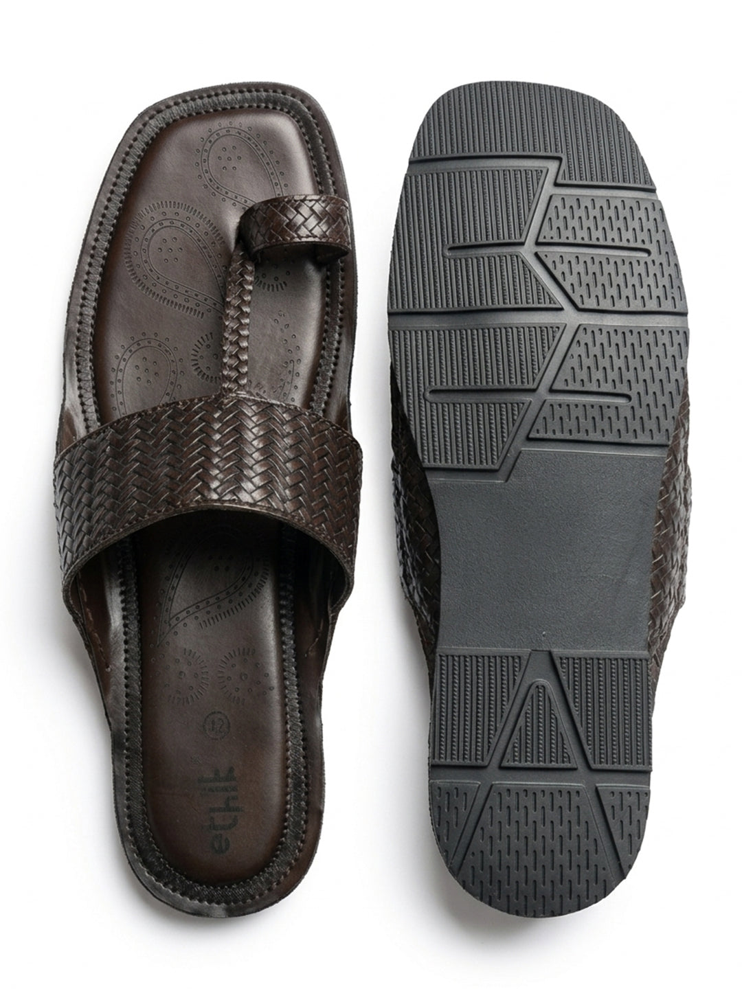 Yuvraj Brown Kolhapuri Chappal